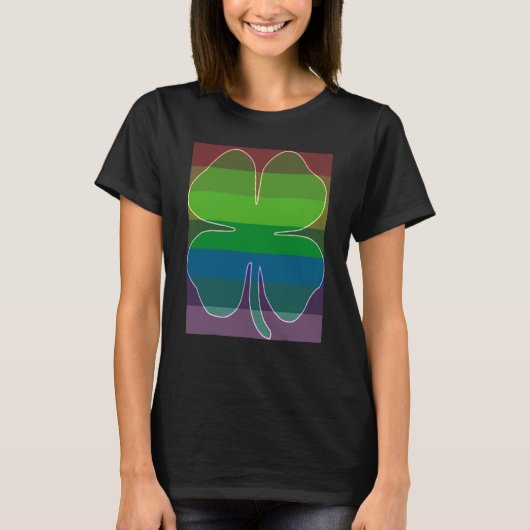 My Lucky Rainbow Shamrock St Patrick Day Tシャツ (正面)