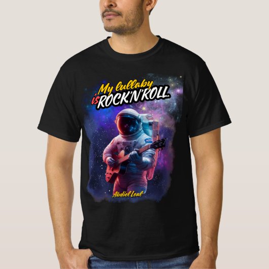 My Lullaby is Rock and Roll Camiseta (Astronauta) Tシャツ (正面)