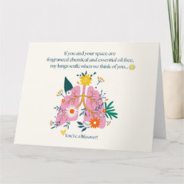 My Lungs Smile When We Think of You サンキューカード