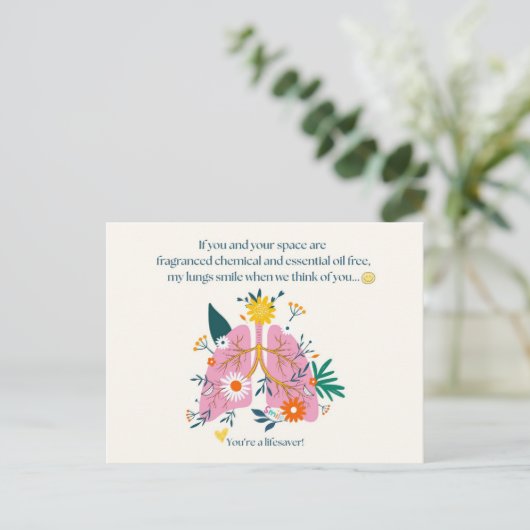 My Lungs Smile When We Think of You ポストカード (スタンド正面)