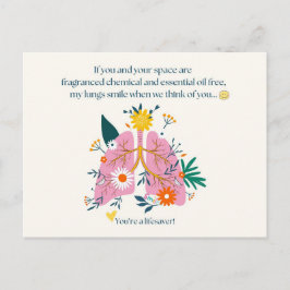 My Lungs Smile When We Think of You ポストカード