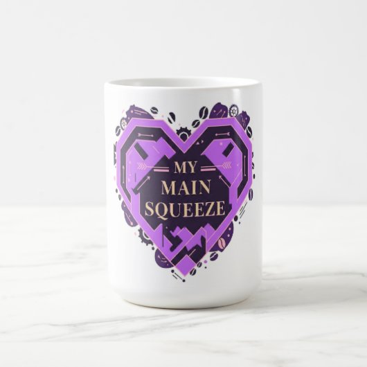 My Main Squeeze – Purple Coffee Love Valentine コーヒーマグカップ (中央)