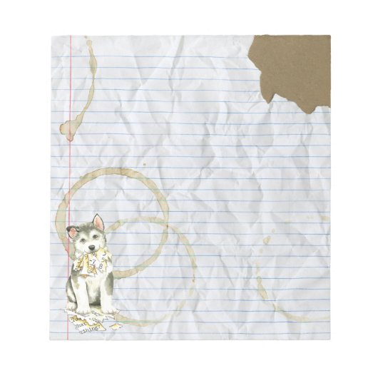 My Malemute 食べ My Lesson Plan ノートパッド (正面)