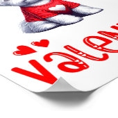 My Maltese Is My Valentine Hearts Costume Single O ポスター (角)