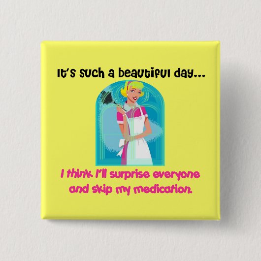 [My Meds]ボタンをスキップ 缶バッジ (正面)