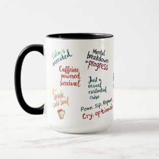My Mental Breakdown Cup: A Relatable Design マグカップ