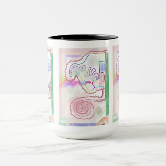 My Mind - Blown Impressionist Art Mug マグカップ (中央)