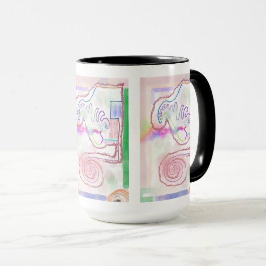 My Mind - Blown Impressionist Art Mug マグカップ (正面右)