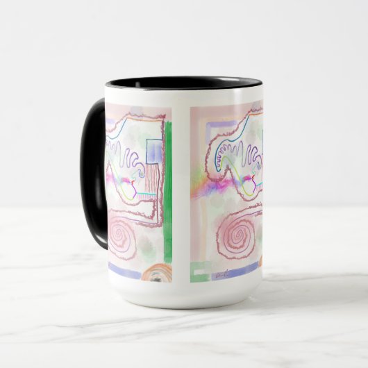 My Mind - Blown Impressionist Art Mug マグカップ (正面左)