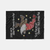 My Mind Still Thinks I'm 20's My Body Thinks My Mi フリースブランケット (正面(横))