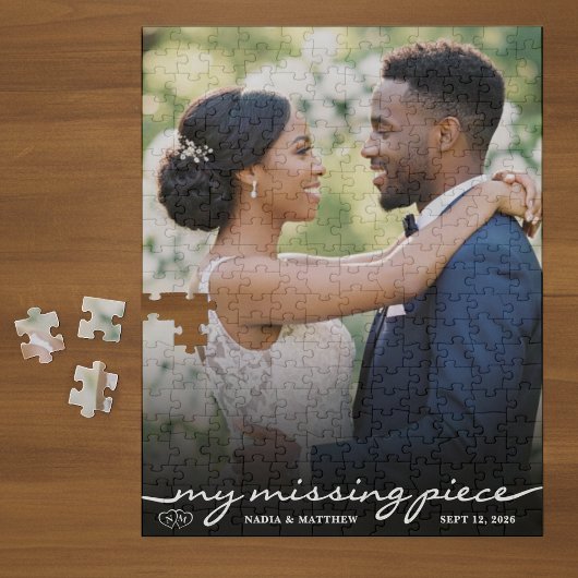 My Missing Piece Photo Valentine's Day Wedding ジグソーパズル