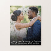 My Missing Piece Photo Valentine's Day Wedding ジグソーパズル (縦)