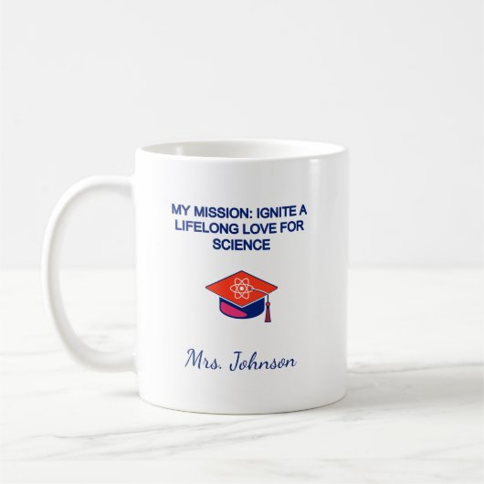 My Mission: Ignite Lifelong Love For Science コーヒーマグカップ (左)