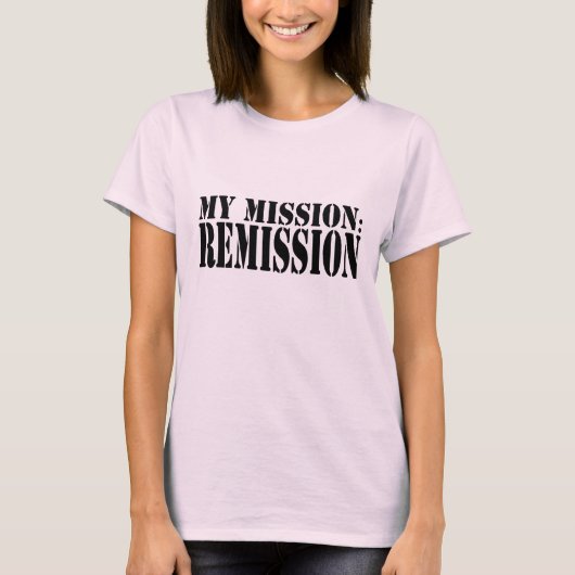 MY MISSION: REMISSION Ladies Long Sleeve (Fitted) Tシャツ (正面)