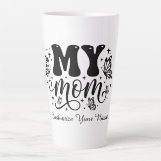 My Mom Aesthetic Butterfly Mother’s Day カフェラテマグ