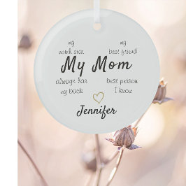 My Mom North Star  Personalized ガラスオーナメント
