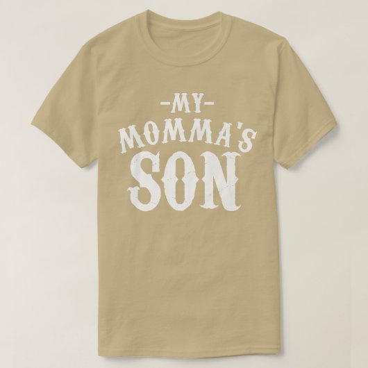 My Mommas Son Cooking Funny Saying Quote Tee Tシャツ (デザイン正面)
