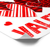 My Mommy Is My Valentine Heart Kid Boys Girls Vale ポスター (角)