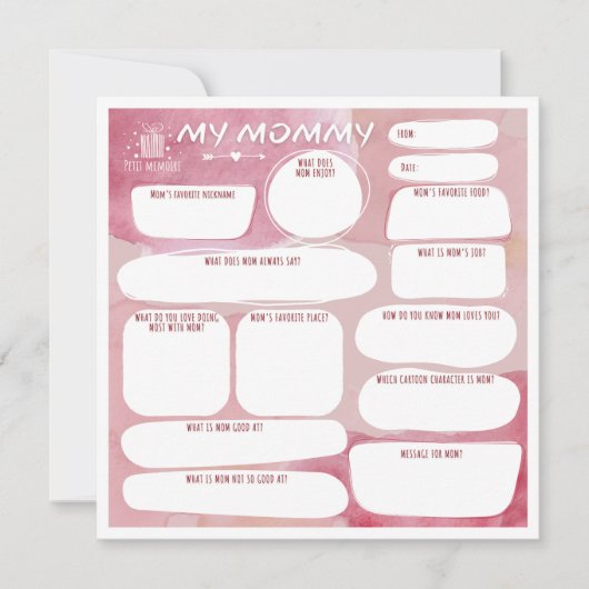 My mommy_personalissizedサンキューカード サンキューカード (正面)