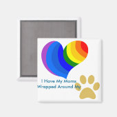 My Moms PAWマグネット マグネット (正面/裏面)