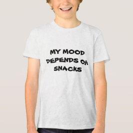 MY MOOD   DEPENDS ON   SNACKS トライブレンドＴシャツ