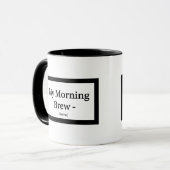 My Morning Brew Mug – Personalized – Add Name マグカップ (正面左)