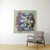 My morning JAVA with Java sparrows タペストリー (インサイチュ(横))