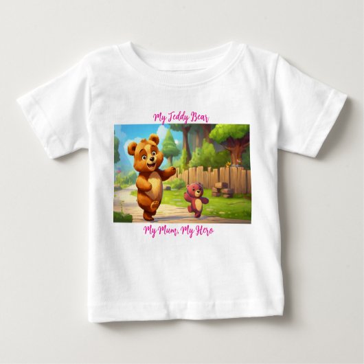 My Mum Baby T-Shirt – Cute & Meaningful Gift ベビーTシャツ (正面)