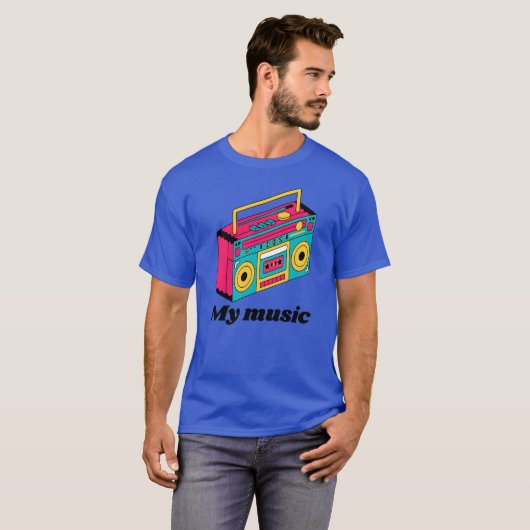 My music Boombo 90s Style Tシャツ (正面フル)