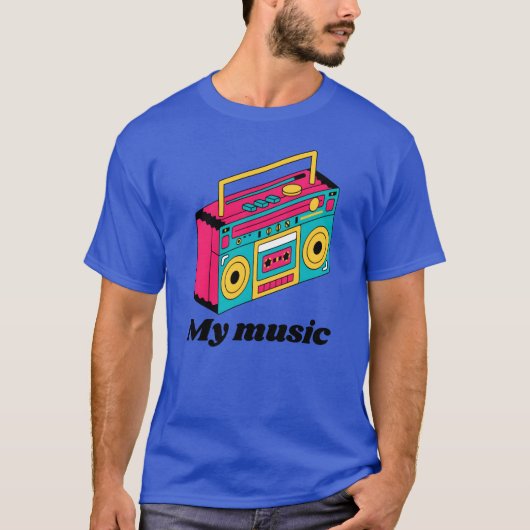 My music Boombo 90s Style Tシャツ (正面)