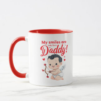 My My Smiles Are Only for Daddy – Valentine Vibe  マグカップ