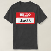 My Name Is Jonas Tシャツ (デザイン正面)
