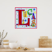 My Name - "Lucas"プリント ポスター (キッチン)