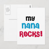 My Nana Rocks Tシャツ&ギフト ポストカード (正面/裏面)