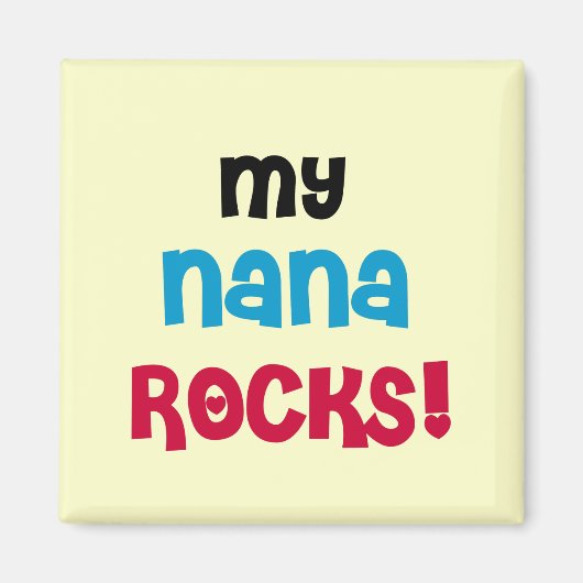 My Nana Rocks Tシャツ&ギフト マグネット (正面)