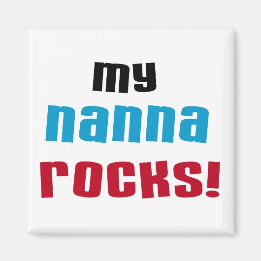 My Nanna Rocks Tシャツ&ギフト マグネット (正面)