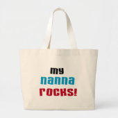 My Nanna Rocks Tシャツ&ギフト ラージトートバッグ (正面)