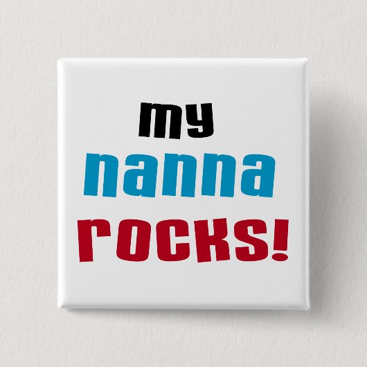 My Nanna Rocks Tシャツ&ギフト 缶バッジ (正面)