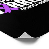 My Nephew Is A Warrior Purple Ribbon Epilepsy Awar ポスター (角)