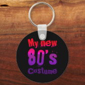 My New 80's Costume Funny Design  キーホルダー (正面)