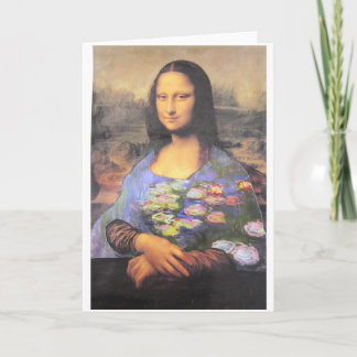 My New Dress - Mona Lisa in a Monet カード