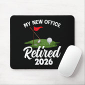 My New Office Retired 2026 Golf Retirement Golfer  マウスパッド (マウス)