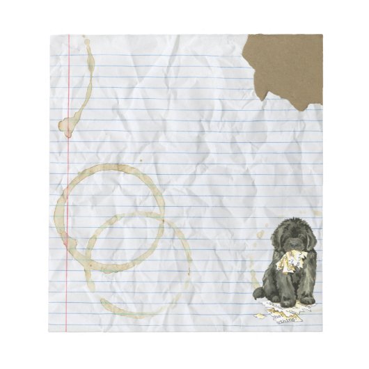 My Newfoundland 食べ My Lesson Plan ノートパッド (正面)