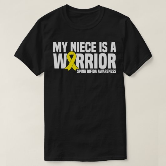 My Niece is a Warrior Spina Bifida Awareness Tシャツ (デザイン正面)