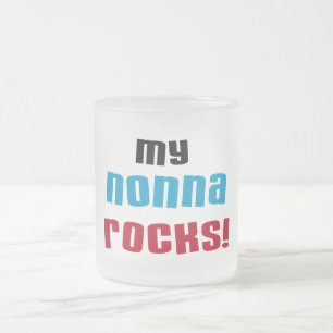 My Nonna Rocks Tシャツとギフト フロストグラスマグカップ
