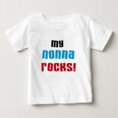 My Nonna Rocks Tシャツとギフト ベビーTシャツ (正面)