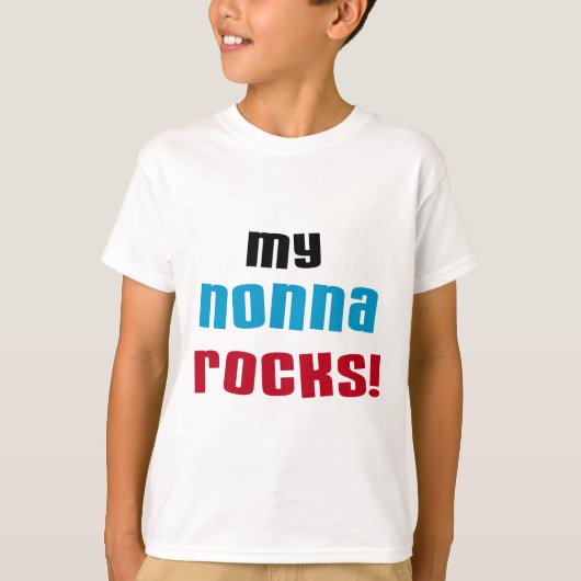 My Nonna Rocks Tシャツとギフト Tシャツ (正面)