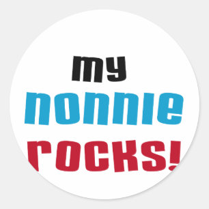 My Nonnie Rocks Tシャツ&ギフト ラウンドシール