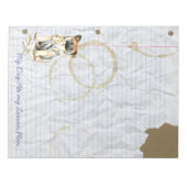 My Norwegianエルクハウンド食べ My Lesson Planメモ帳 ノートパッド (正面)