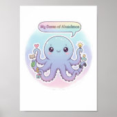 My Ocean of Abundance – Cute Manifestation Octopus ポスター (正面)